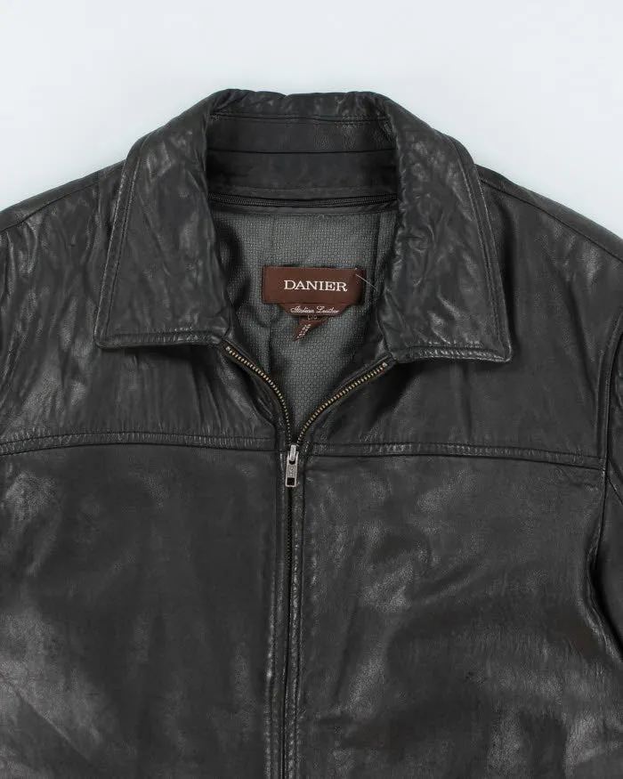 Vintage Danier Black Leather Jacket - L sold by Rokit product image thumbnail 3