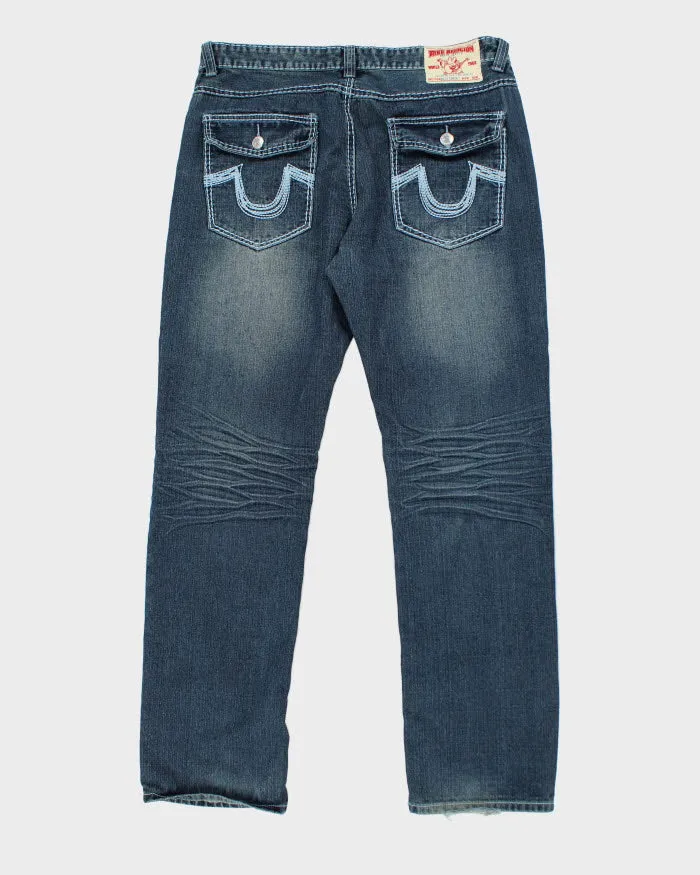 Vintage Y2K True Religion Relaxed Fit Medium Wash Jeans - W34 L32 sold by Rokit product image thumbnail 2