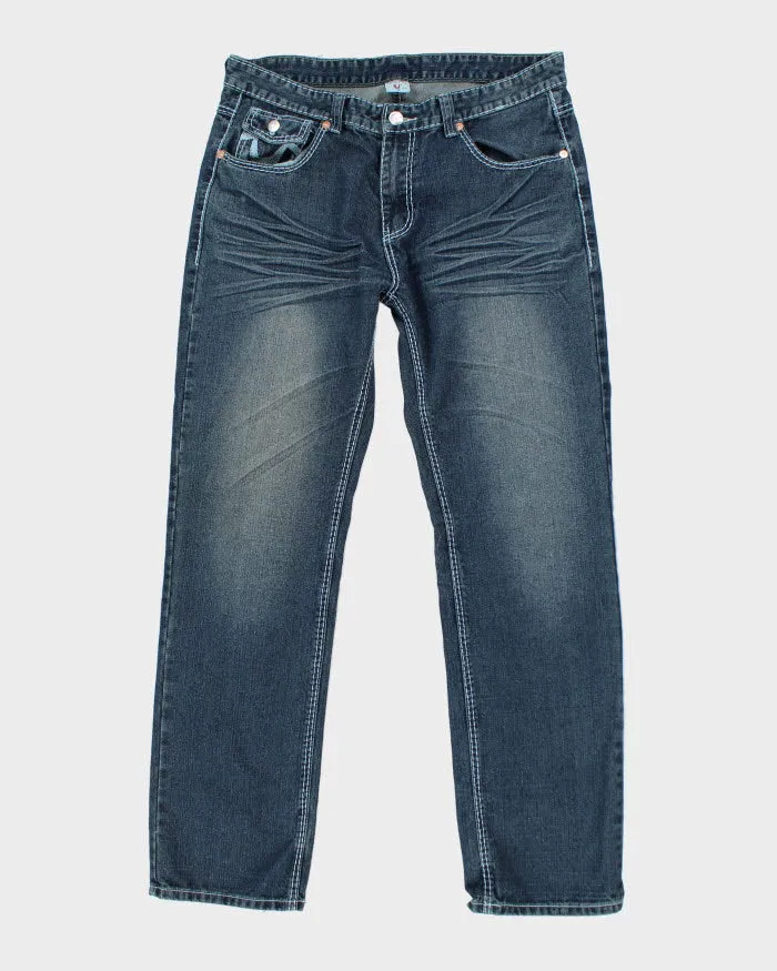 Vintage Y2K True Religion Relaxed Fit Medium Wash Jeans - W34 L32 sold by Rokit