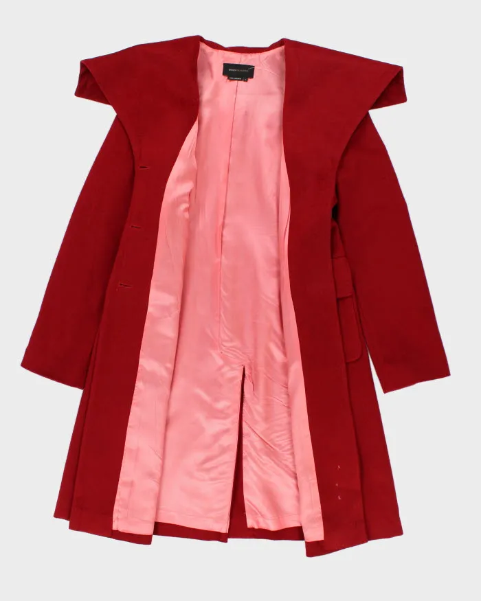 Y2K 00s BCBG MaxAzria Red Wool Coat - S sold by Rokit product image thumbnail 5