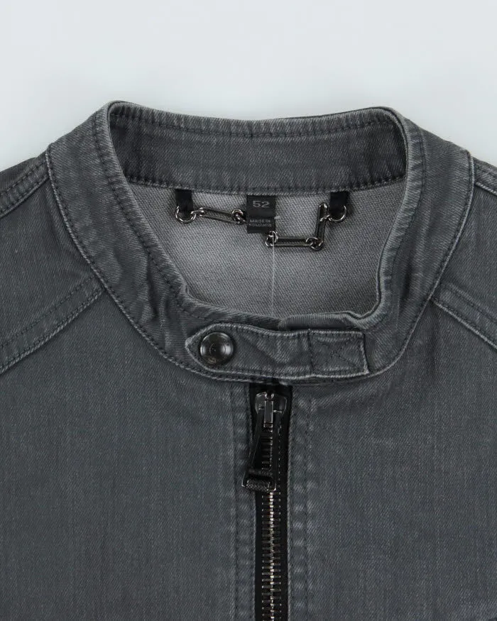 Vintage 2000's Belstaff Grey Biker Style Denim Jacket - S sold by Rokit product image thumbnail 5