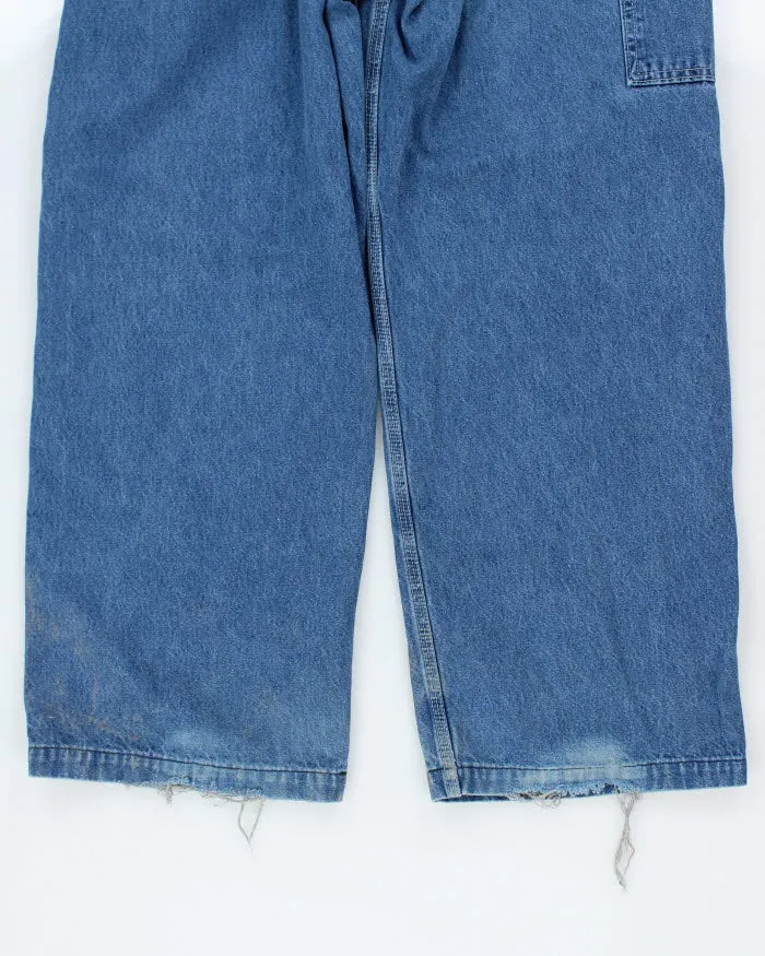 Vintage 90's Carhartt Workwear Light Wash Denim Dungarees - W32 L27 sold by Rokit product image thumbnail 3