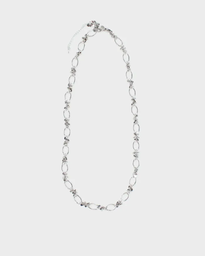 Y2K Silver-Tone Chained Belt - W34-37 sold by Rokit
