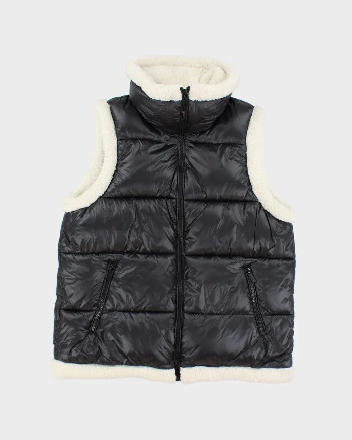 Vintage Y2K Women's Calvin Klein Sherpa Lined Puffer Gilet - M sold by Rokit