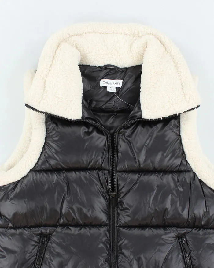 Vintage Y2K Women's Calvin Klein Sherpa Lined Puffer Gilet - M sold by Rokit product image thumbnail 3