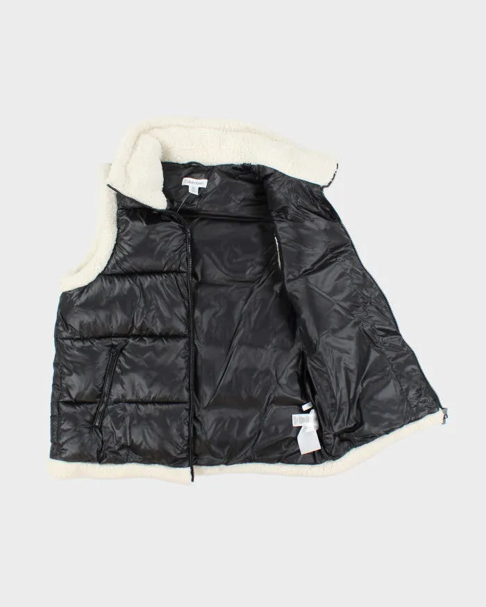 Vintage Y2K Women's Calvin Klein Sherpa Lined Puffer Gilet - M sold by Rokit product image thumbnail 4