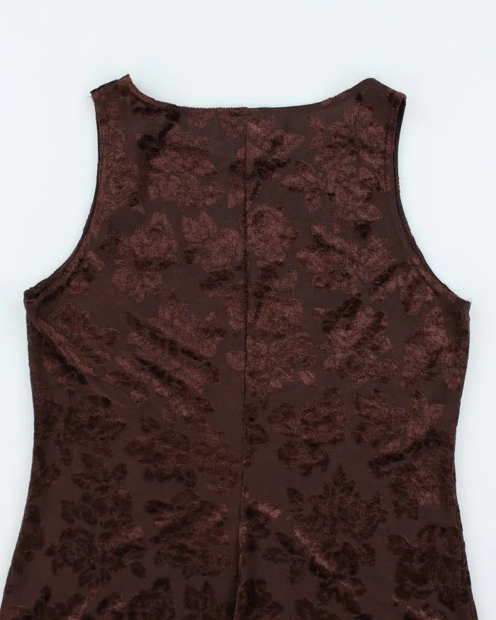 Vintage 90s Dawn Joy Brown Dress - M sold by Rokit product image thumbnail 4