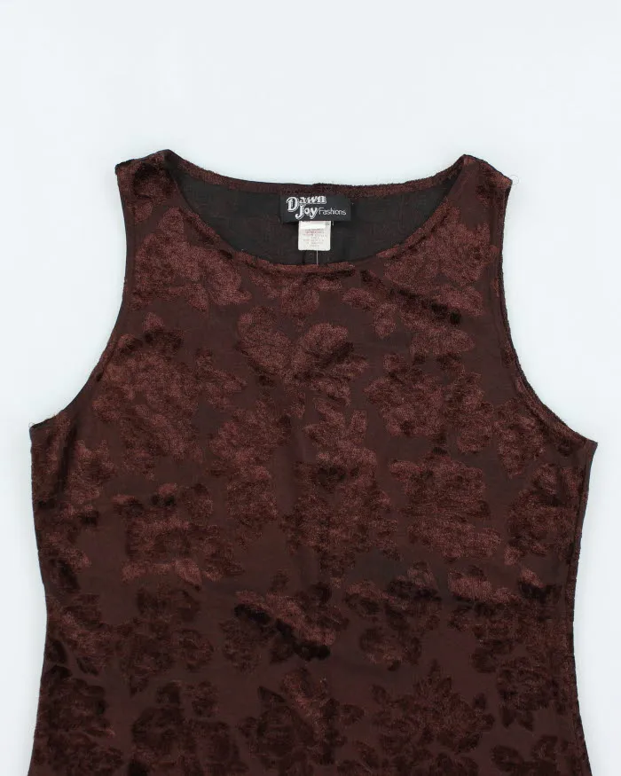 Vintage 90s Dawn Joy Brown Dress - M sold by Rokit product image thumbnail 3