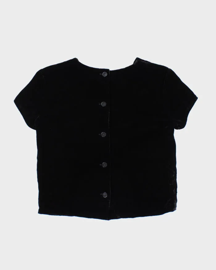 Vintage Gap Button-up Velvet Top - S sold by Rokit product image thumbnail 2