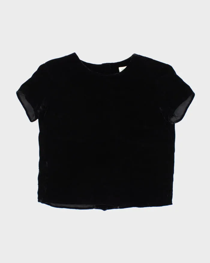 Vintage Gap Button-up Velvet Top - S sold by Rokit