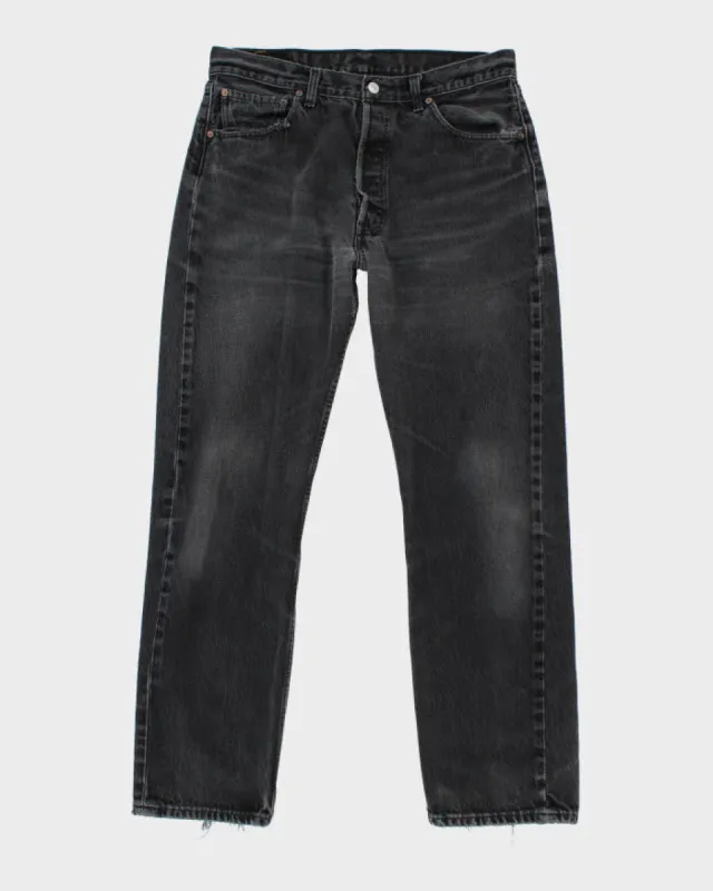 Vintage Levi's 501 Black Jeans - W34 L32 sold by Rokit