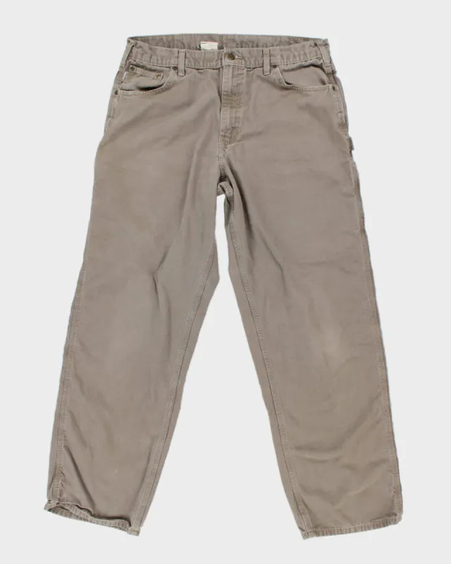 Vintage 90's Carhartt Heavyweight Single Knee Trousers - W34 L32 sold by Rokit