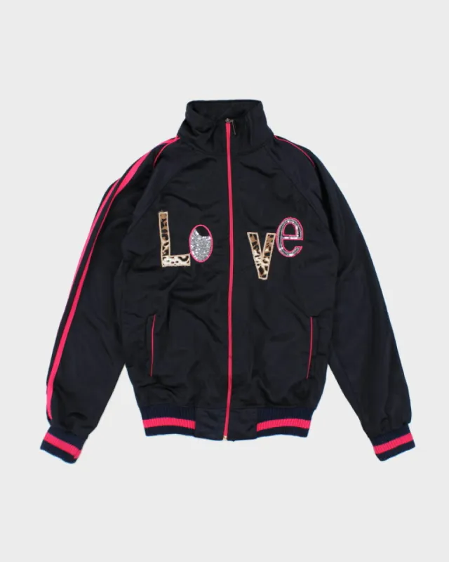 Y2k 00s Love Track Jacket - S sold by Rokit