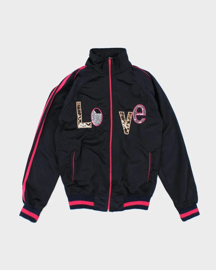 Y2k 00s Love Track Jacket - S sold by Rokit