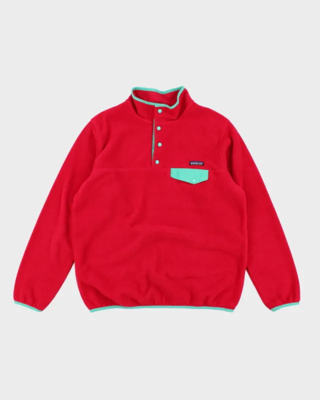 Patagonia Pink Quarter Button fleece - XL sold by Rokit