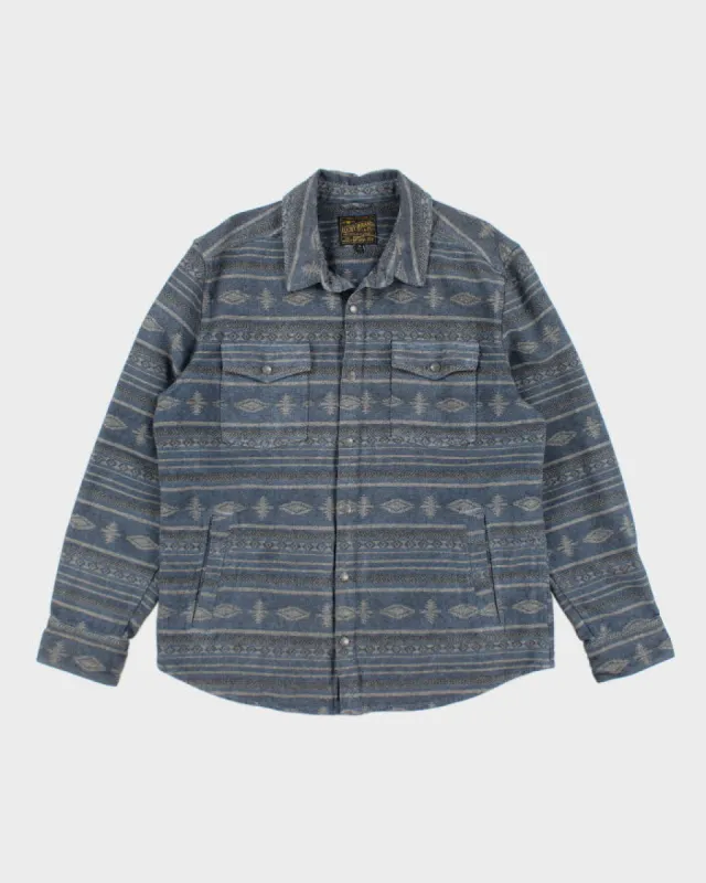 Vintage 90's Lucky Brand Snap Button Heavyweight Flannel Shirt - XL sold by Rokit