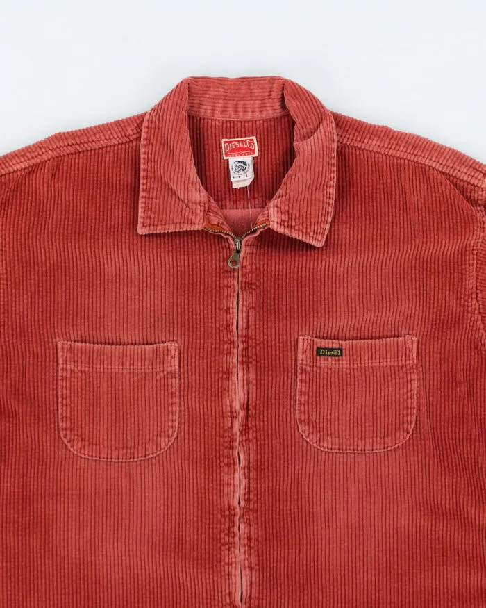 Vintage Y2K Diesel Loose Corduroy Zip Up Jacket - L sold by Rokit product image thumbnail 3