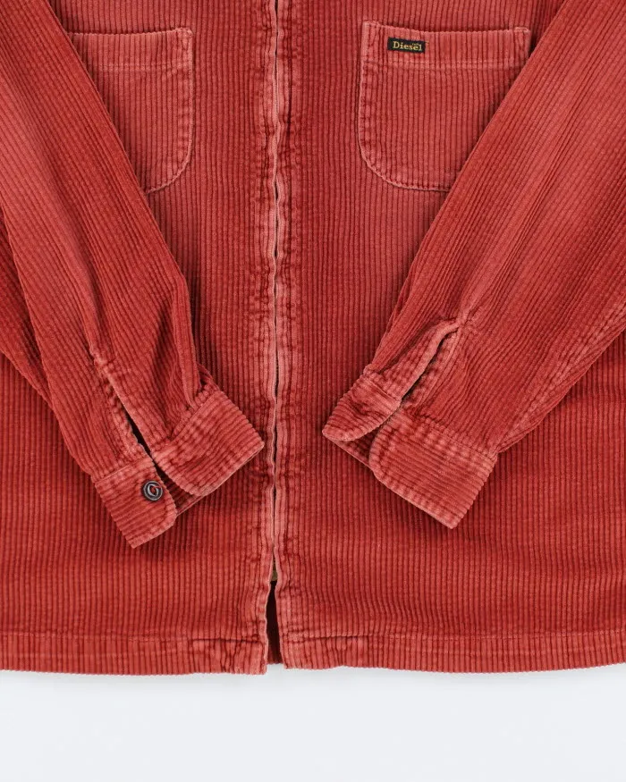 Vintage Y2K Diesel Loose Corduroy Zip Up Jacket - L sold by Rokit product image thumbnail 4