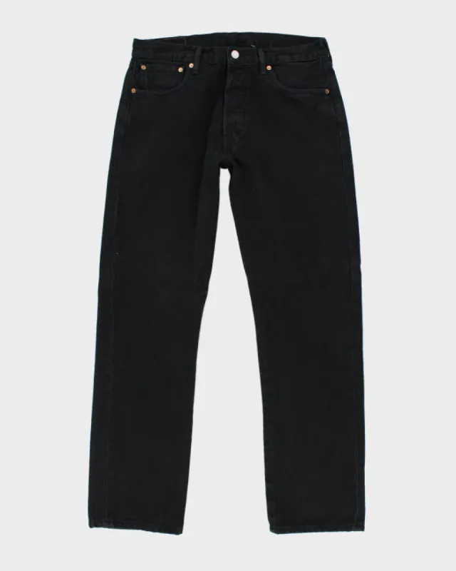 Vintage 90's Levi's 501 Black Dark Wash Jeans - W32 L30 sold by Rokit