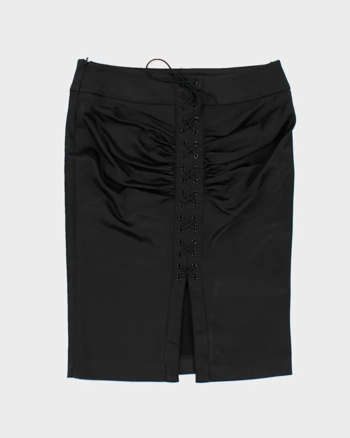 Y2k 00s Bebe Lace-up Silk Skirt - S sold by Rokit product image thumbnail 2