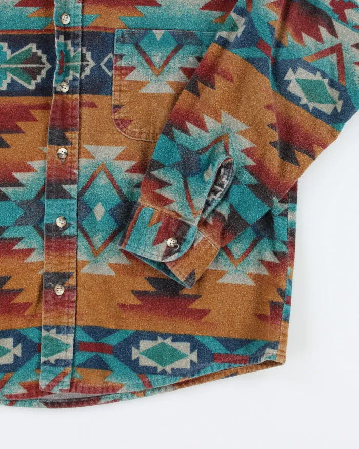 Vintage 90's Redhead Patterned Flannel Shirt - L sold by Rokit product image thumbnail 4