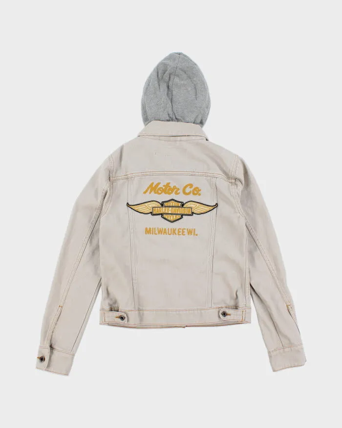 Vintage Y2K Women's Harley Davidson Hooded Jacket - XS sold by Rokit product image thumbnail 2