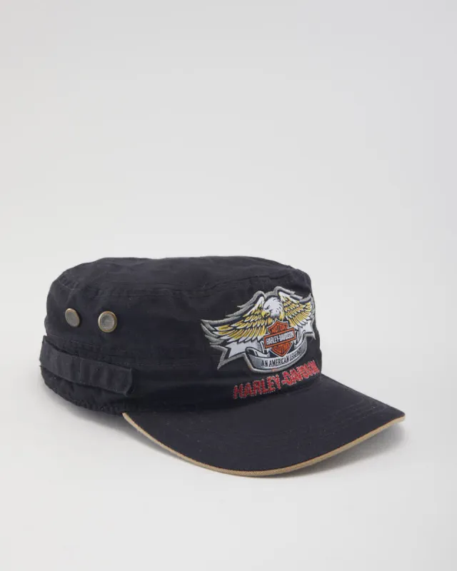 Vintage 2000's Harley Davidson Military Style Baseball Cap - OS sold by Rokit