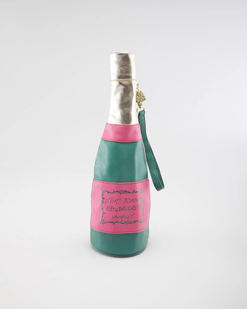 Betsey Johnson Champagne Clutch sold by Rokit