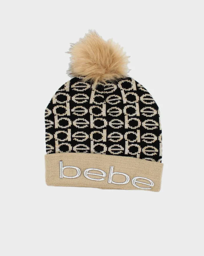 Vintage Y2K BeBe All Over Print Bobble Beanie - OS sold by Rokit