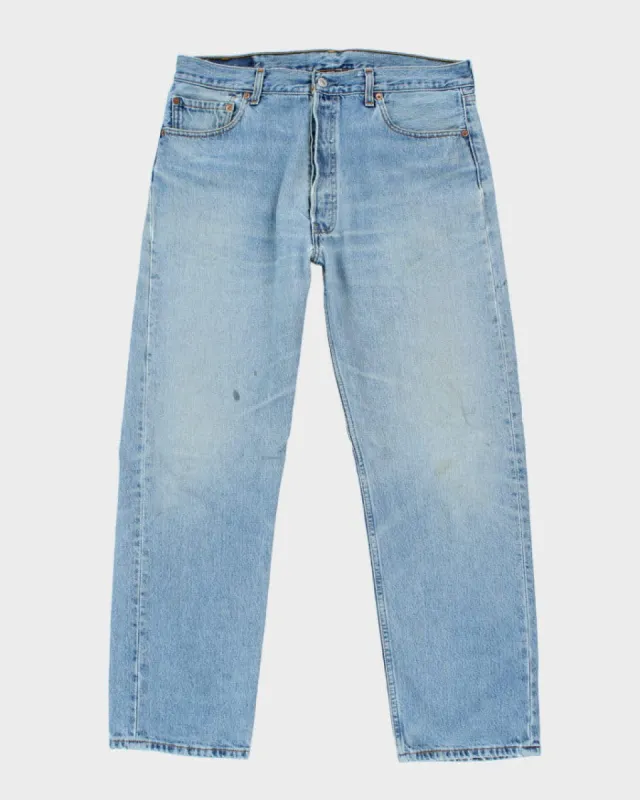 Vintage 90's Levi's 501 Light Wash Jeans - W36 L30 sold by Rokit