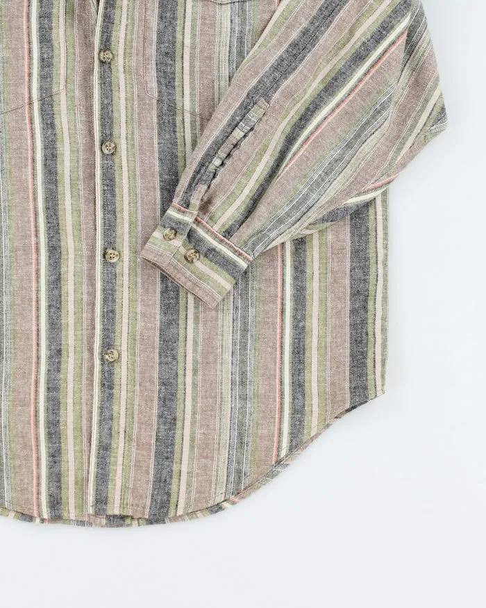 Vintage 90's Australian Collection Striped Button Up Shirt - S sold by Rokit product image thumbnail 4