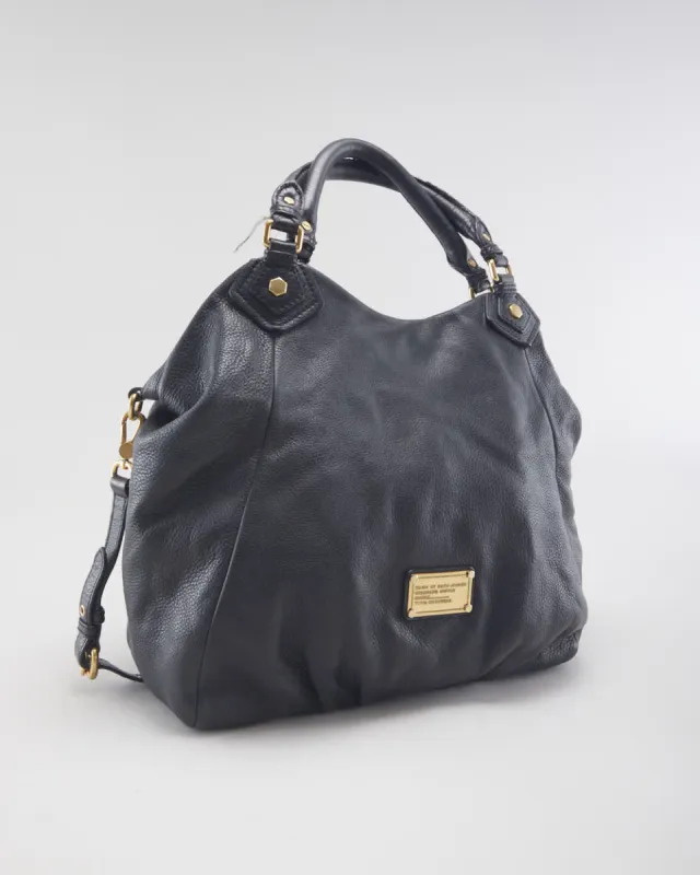 Marc Jacobs Black Leather Shoulder Bag sold by Rokit