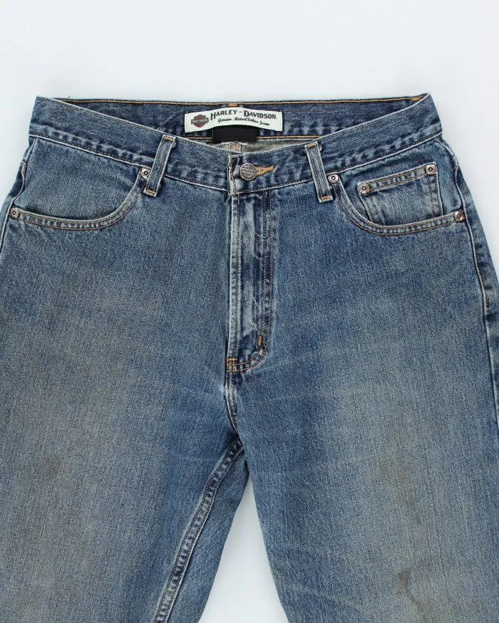 Vintage 2000's Harley Davidson Medium Wash Relaxed Jeans - W32 L28 sold by Rokit product image thumbnail 3