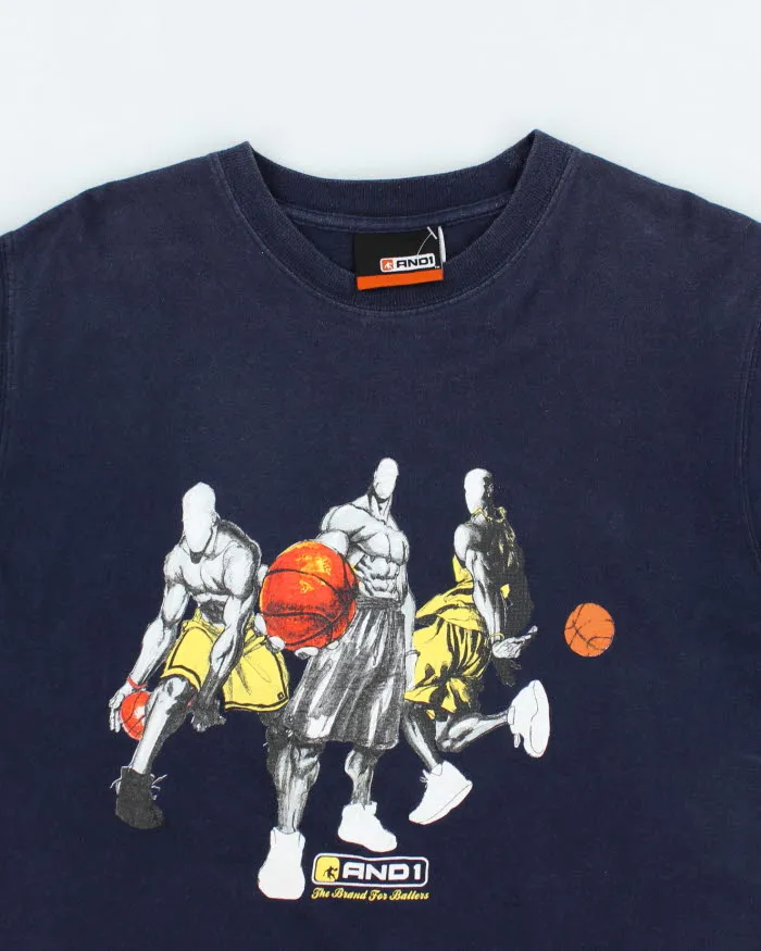 Vintage 2000's And1 Basketball Graphic T-Shirt - L sold by Rokit product image thumbnail 3