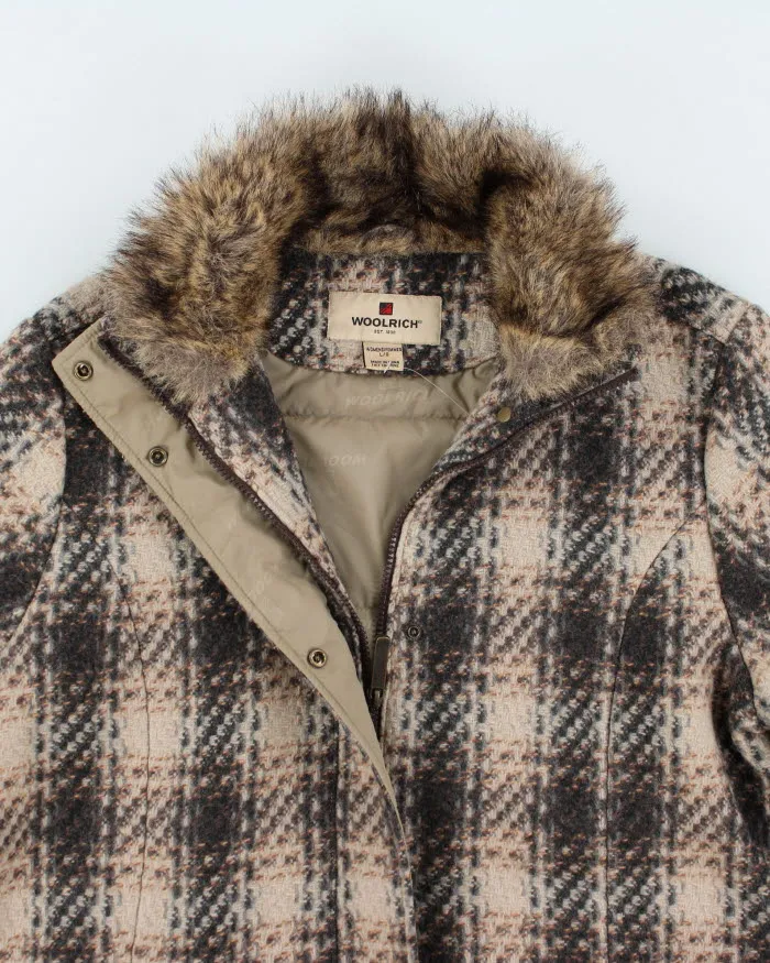 00s Women's Woolrich Wool Blend Faux Fur Collared Coat - L sold by Rokit product image thumbnail 3