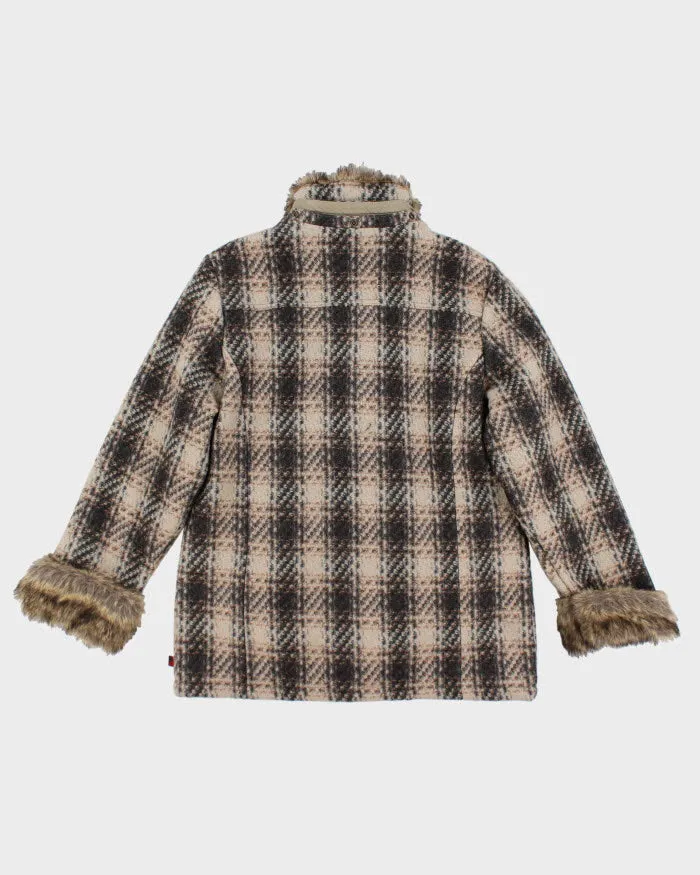 00s Women's Woolrich Wool Blend Faux Fur Collared Coat - L sold by Rokit product image thumbnail 2