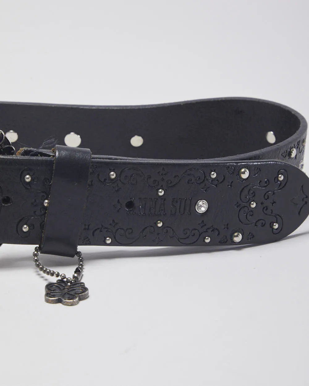 Vintage 90s/Y2K Anna Sui Patterned Ornate Buckle Belt - W31-35 sold by Rokit product image thumbnail 3