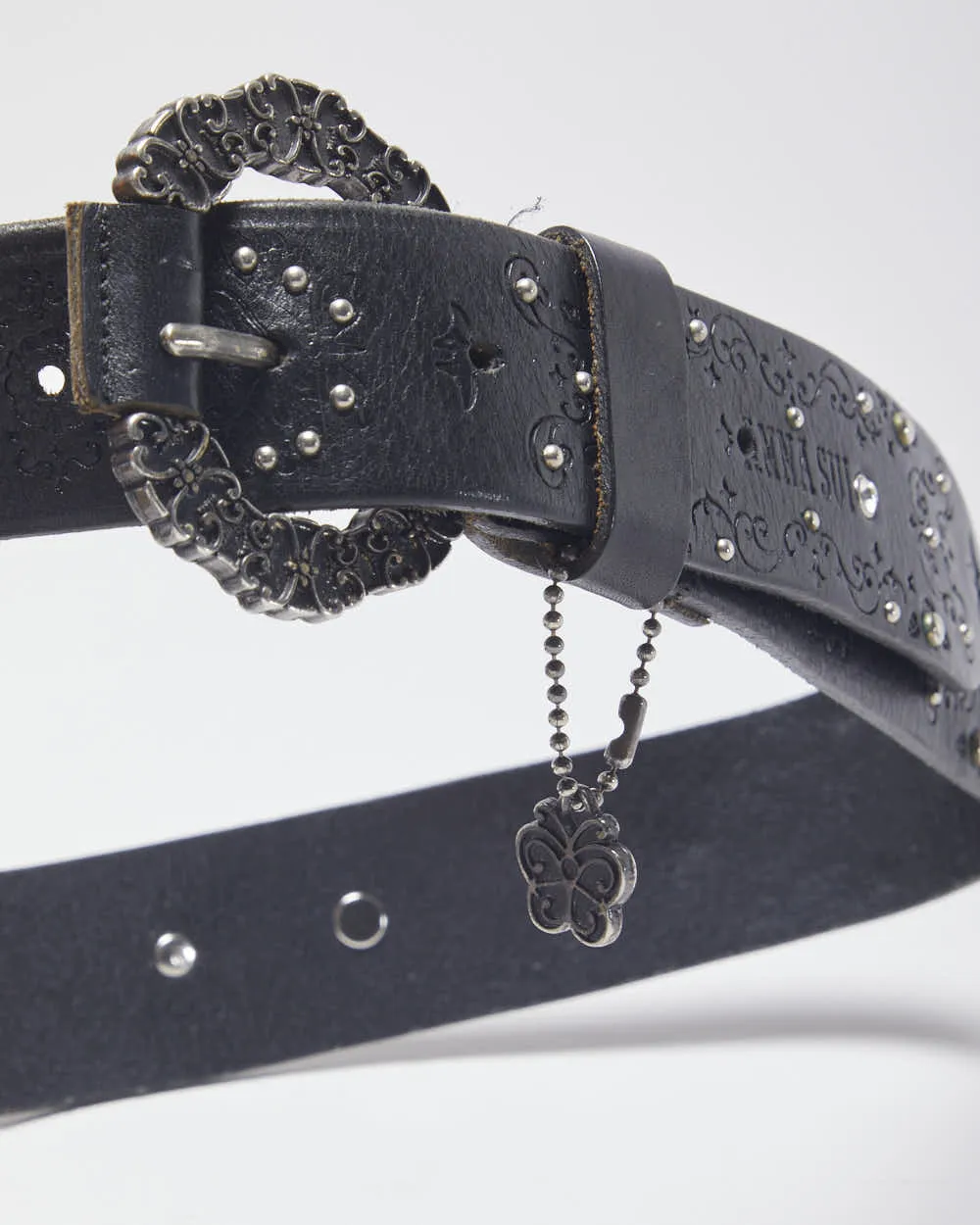Vintage 90s/Y2K Anna Sui Patterned Ornate Buckle Belt - W31-35 sold by Rokit product image thumbnail 4