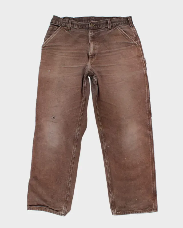 Vintage 90's Carhartt Heavyweight Single Knee Carpenter Trousers - W34 L30 sold by Rokit