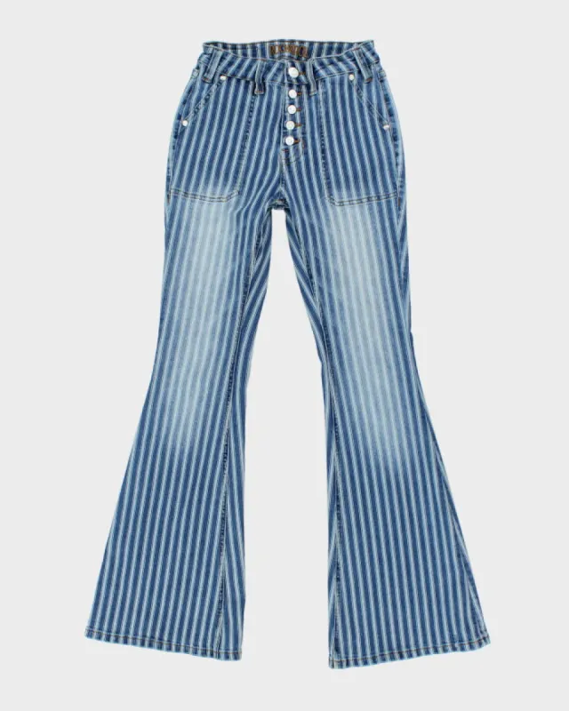 Y2k 00s Rock & Roll Stripe Jeans - W24 L32 sold by Rokit
