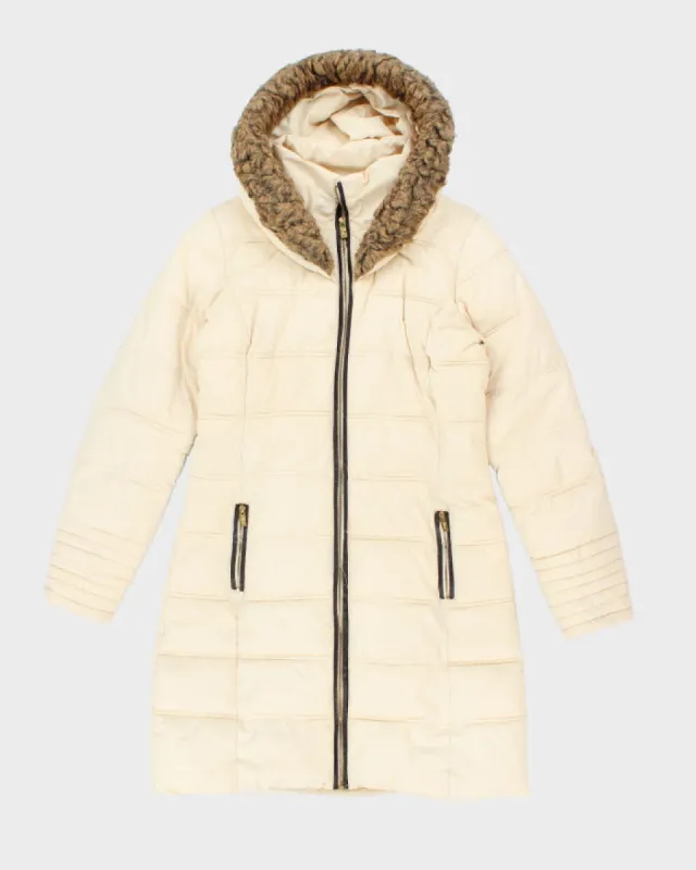 Vintage Y2K Women's Guess Hooded Puffer Jacket - S sold by Rokit