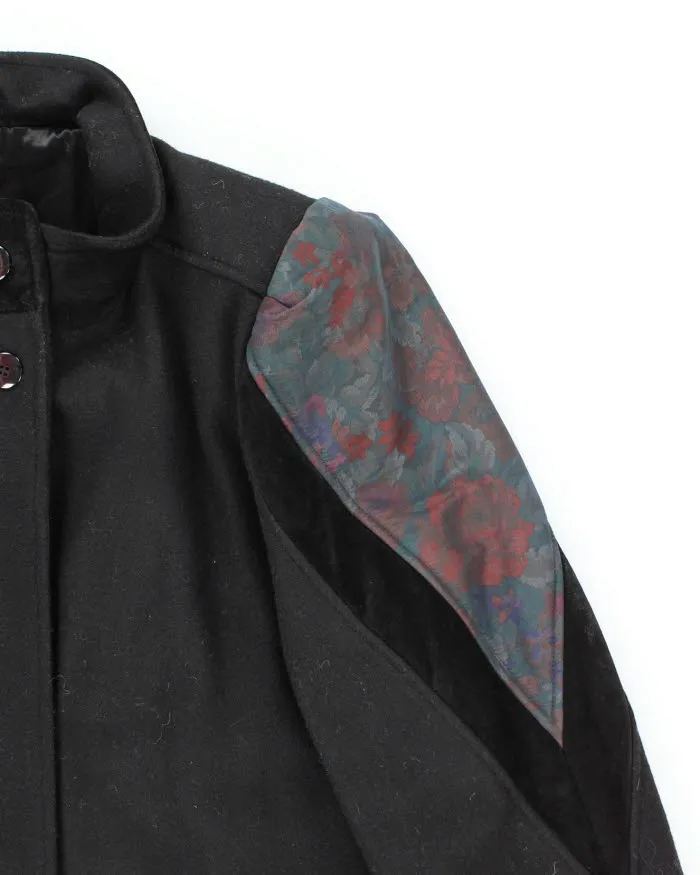 Vintage 80s Black Wool Blend Overcoats - XL sold by Rokit product image thumbnail 5