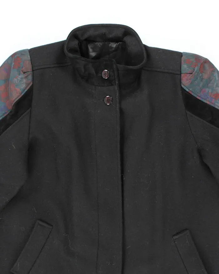 Vintage 80s Black Wool Blend Overcoats - XL sold by Rokit product image thumbnail 3