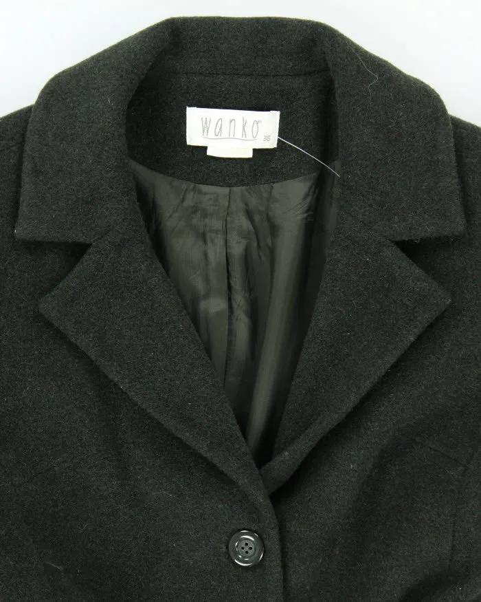 Vintage 90s Forest Green Wool Blend Coat - M sold by Rokit product image thumbnail 4
