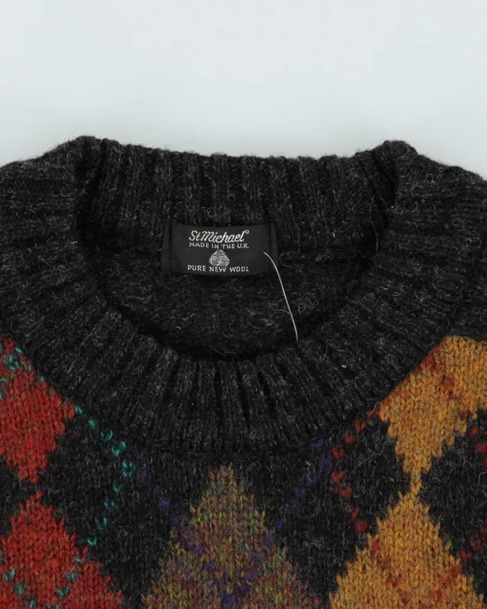 Vintage St Michael Wool Argyle Jumper - S sold by Rokit product image thumbnail 5