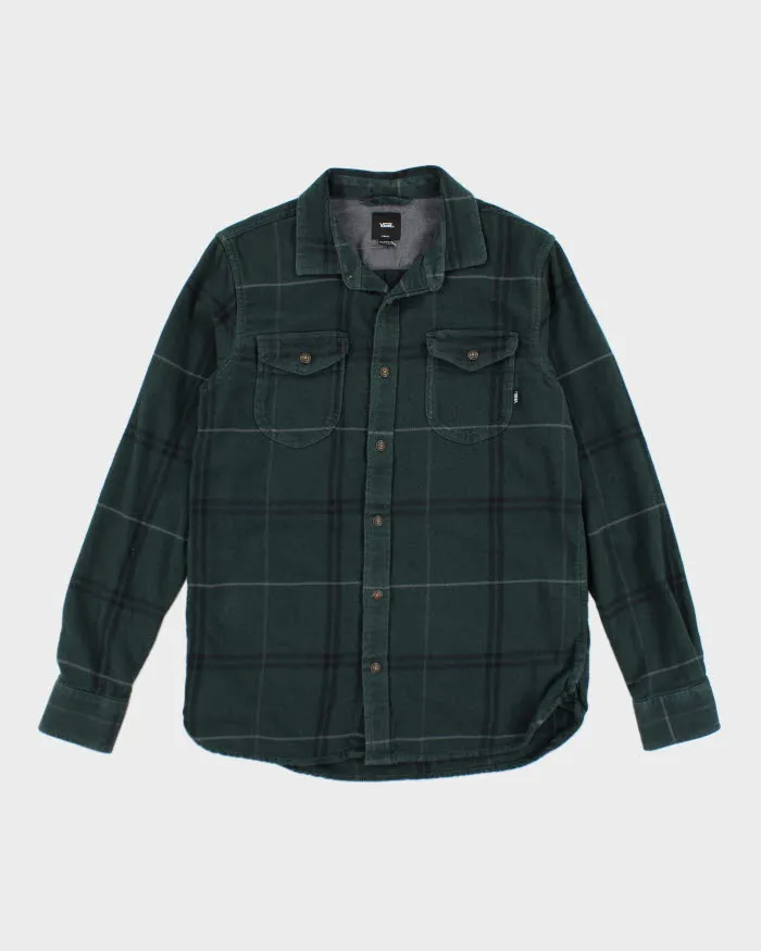 Vintage 2000's Vans Green Plaid Flannel Shirt - S sold by Rokit