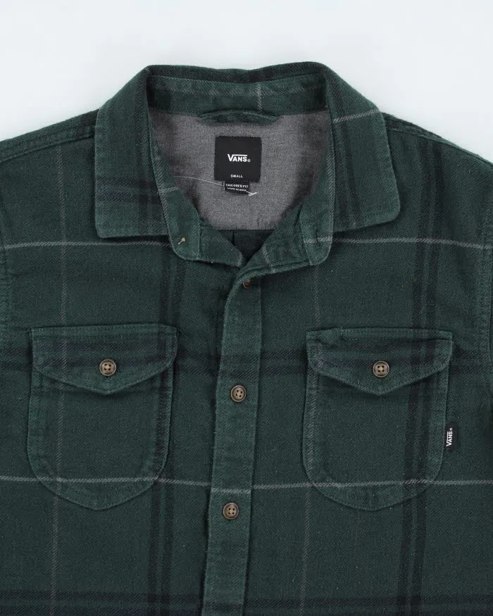 Vintage 2000's Vans Green Plaid Flannel Shirt - S sold by Rokit product image thumbnail 3