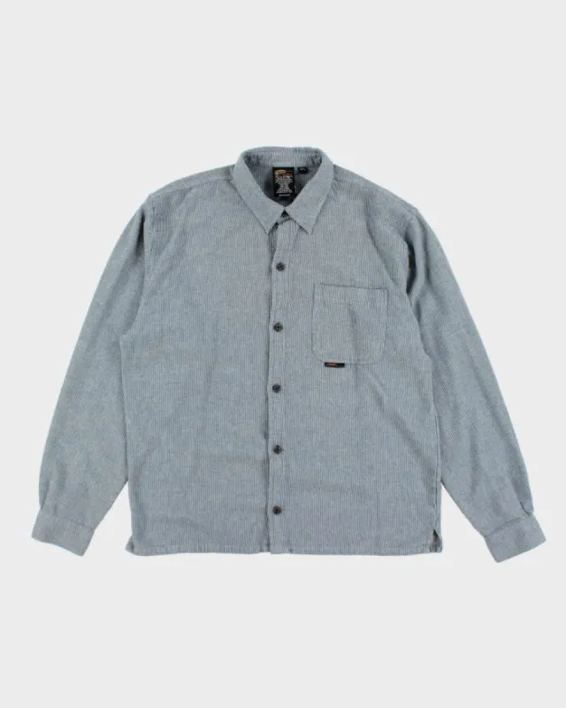 Vintage 90's Chlorophyll Striped Oversized Flannel Shirt - L sold by Rokit