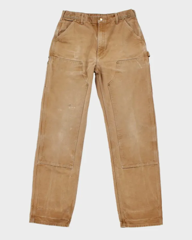 Carhartt Workwear Distressed Carpenter Trousers - W34 L36 sold by Rokit