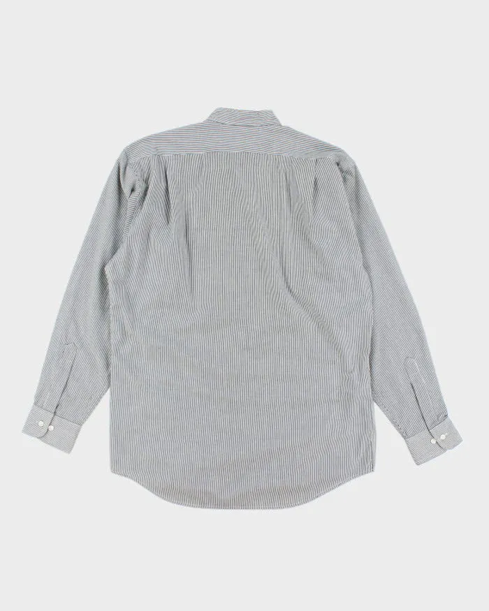 Oscar De La Renta Grandad Collar Stripe Shirt - M sold by Rokit product image thumbnail 2